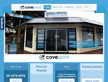Tablet Screenshot of coveprint.com.au